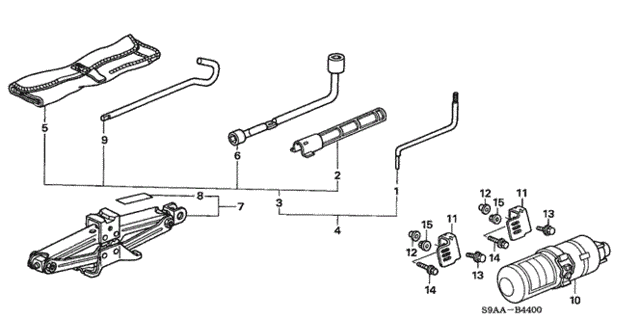 Tools - Jack for 2006 Honda CR-V #0