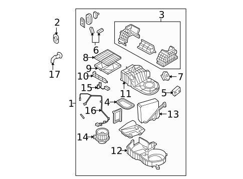 HVAC Case for 2009 Kia Sorento #0