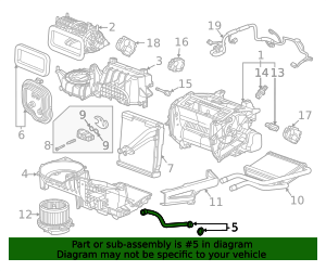 2024-2025 Chevrolet Corvette A/C Evaporator Drain 85543707 GM