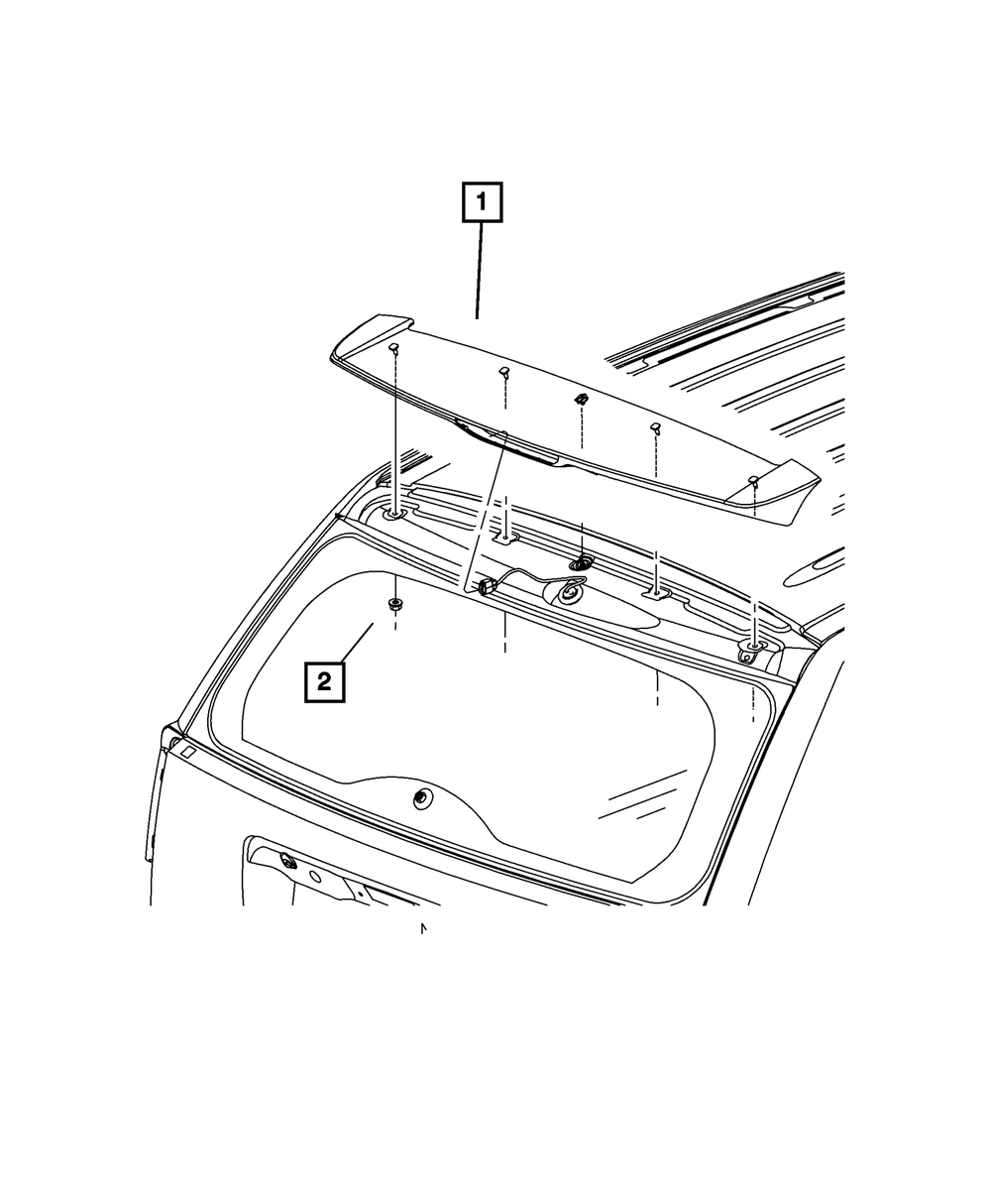 Lift-Gate Spoiler - Mopar (ZM46RXFAF)