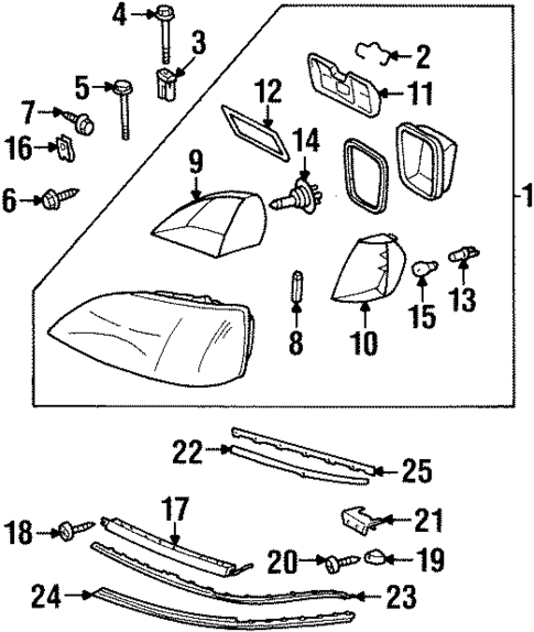 BULBS - CHASSIS for 1993 Mercedes-Benz 600 SEC #1
