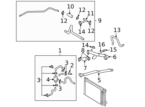 Hoses & Pipes for 2005 Audi S4 #0