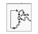 8E0121030A - Cooling System: Water Hose Assembly for Audi: RS4, S4 Image
