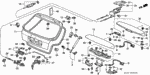 17713SA5003 - Body/Air Conditioning: CLAMP, FUEL VENT PIPE (BLACK) for Honda Image