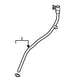 6Q115610B - Engine: Oil Tube for Audi: A3, A3 Quattro, A4, A4 allroad, A4 Quattro, A5 Quattro, A5 Sportback, A6 Quattro, Q7, S3 Image