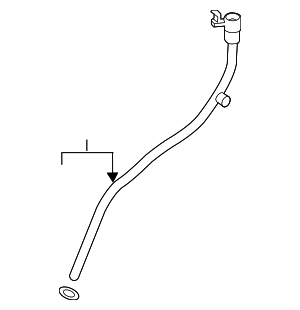 6Q115610B - Engine: Engine Oil Dipstick Tube for Audi Image