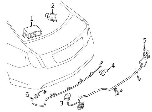 Electrical Components for 2010 Lincoln MKS #1