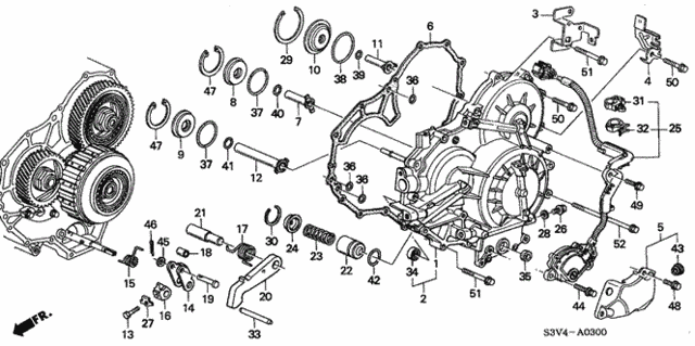 AT Left Side Cover ('01-'02) for 2002 Acura MDX #0