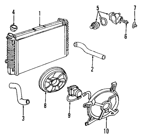 Cooling System for 2002 Oldsmobile Aurora #0