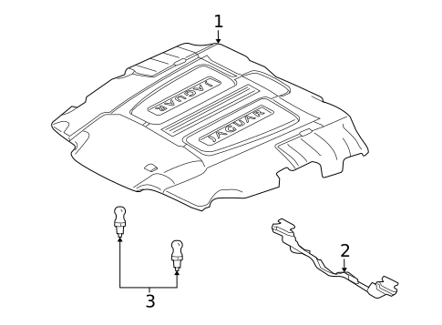 ENGINE APPEARANCE COVER for 2015 Jaguar XFR-S #0