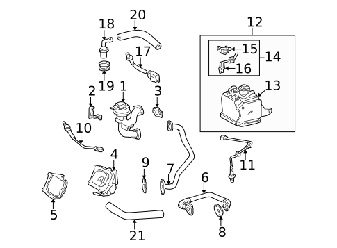 Switches, Solenoids & Actuators for 1998 Lexus ES300 #0