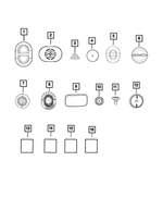 4589533AB - Body Sheet Metal Except Doors: Body Plug for Chrysler: 200, 300, Town &amp; Country | Dodge: Challenger, Charger, Dart, Durango, Grand Caravan, Journey | Jeep: Cherokee, Gladiator, Grand Cherokee, Grand Cherokee L, Grand Cherokee WK, Wrangler | Ram: C/V Image