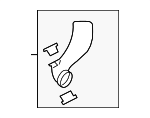 1C0129622F - Air &amp; Fuel Delivery: Engine Air Intake Hose for Volkswagen Image