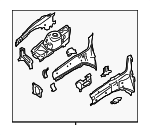 KV6Z16055C - Body: Apron/Rail Assembly for Ford: Transit Connect Image