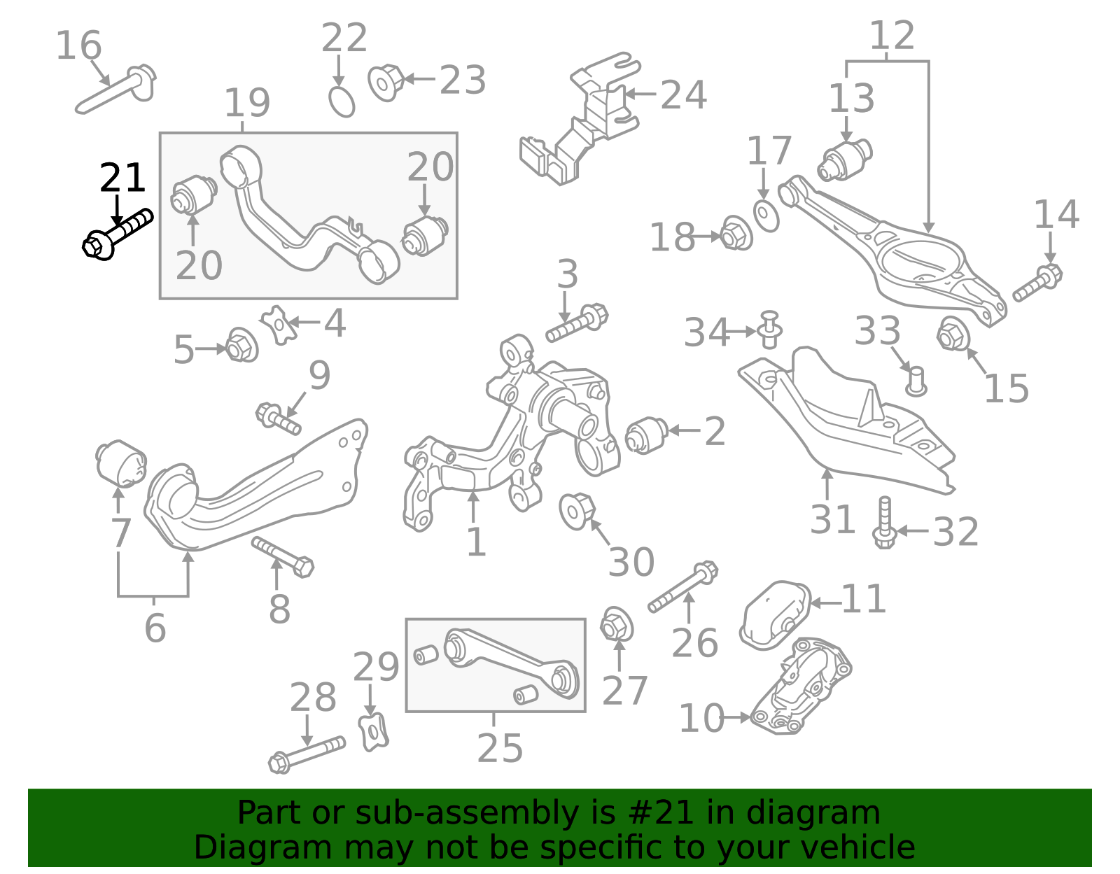 2005-2025 Volkswagen Upper Control Arm Adjust Bolt WHT-000-227 | VW ...