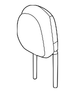 7TP47U00AA - Body: Headrest for Mopar Image