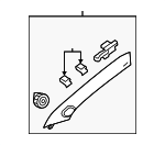 95187251 - : Windshield Pillar Trim for Chevrolet: Sonic Image