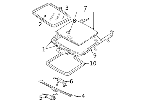 Sunroof for 2002 Dodge Stratus #1