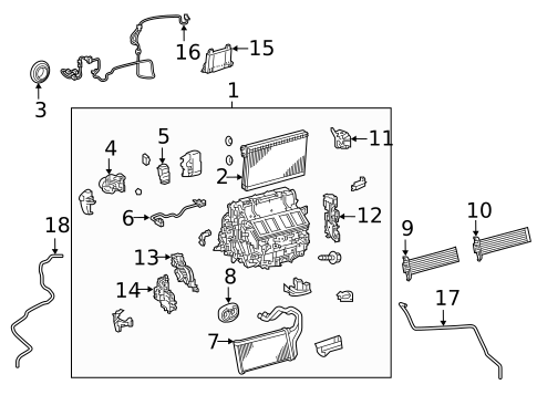 HVAC Case for 2019 Lexus LC500 #0