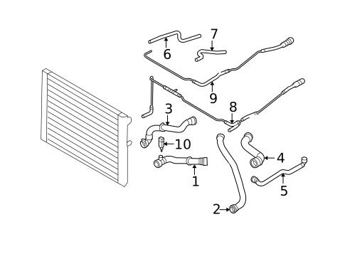 Hoses & Pipes for 2006 BMW M5 #0
