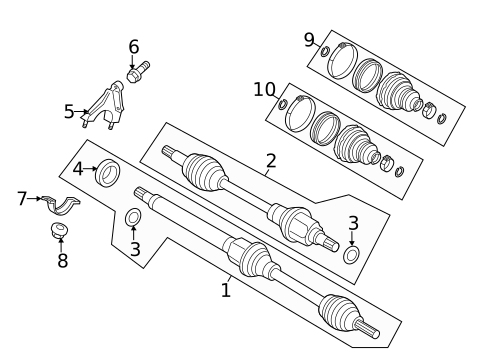 Axle Shafts & Joints for 2016 Ford Fiesta #1