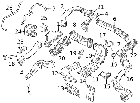 Ducts for 2022 Mercedes-Benz GLS 63 AMG&reg; #0