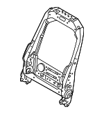 LR140454 - Body: Seat Back Frame for Land Rover: Defender 110, Defender 130, Defender 90, Discovery Sport, Range Rover Evoque, Range Rover Sport, Range Rover Velar Image