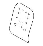 LR132405 - Body: Seat Back Heater for Land Rover: Defender 110, Defender 130, Defender 90 Image