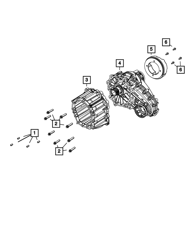 « 6104102AA – ITC; Single Speed Transfer Case : Tête Hexagonale Vis Et Rondelle pour Mopar Image »