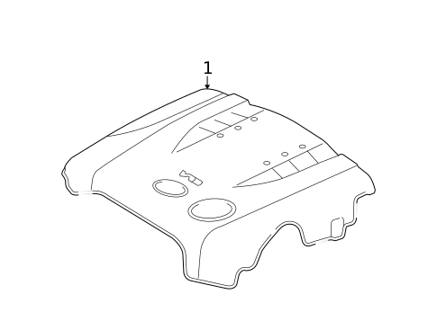 Engine Appearance Cover for 2009 Lexus IS250 #0
