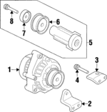 31100P8CA02 - : Alternator for Acura Image