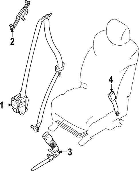 Seat Belt for 2023 INFINITI QX80 #0