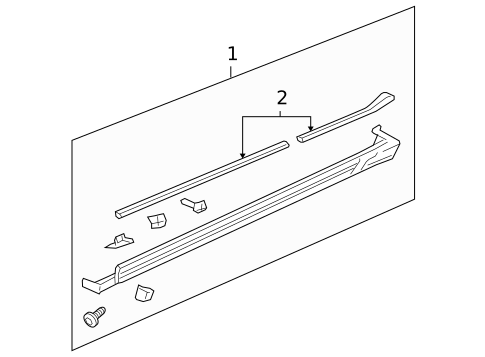 Exterior Trim - Pillars for 2010 Hummer H3 #0