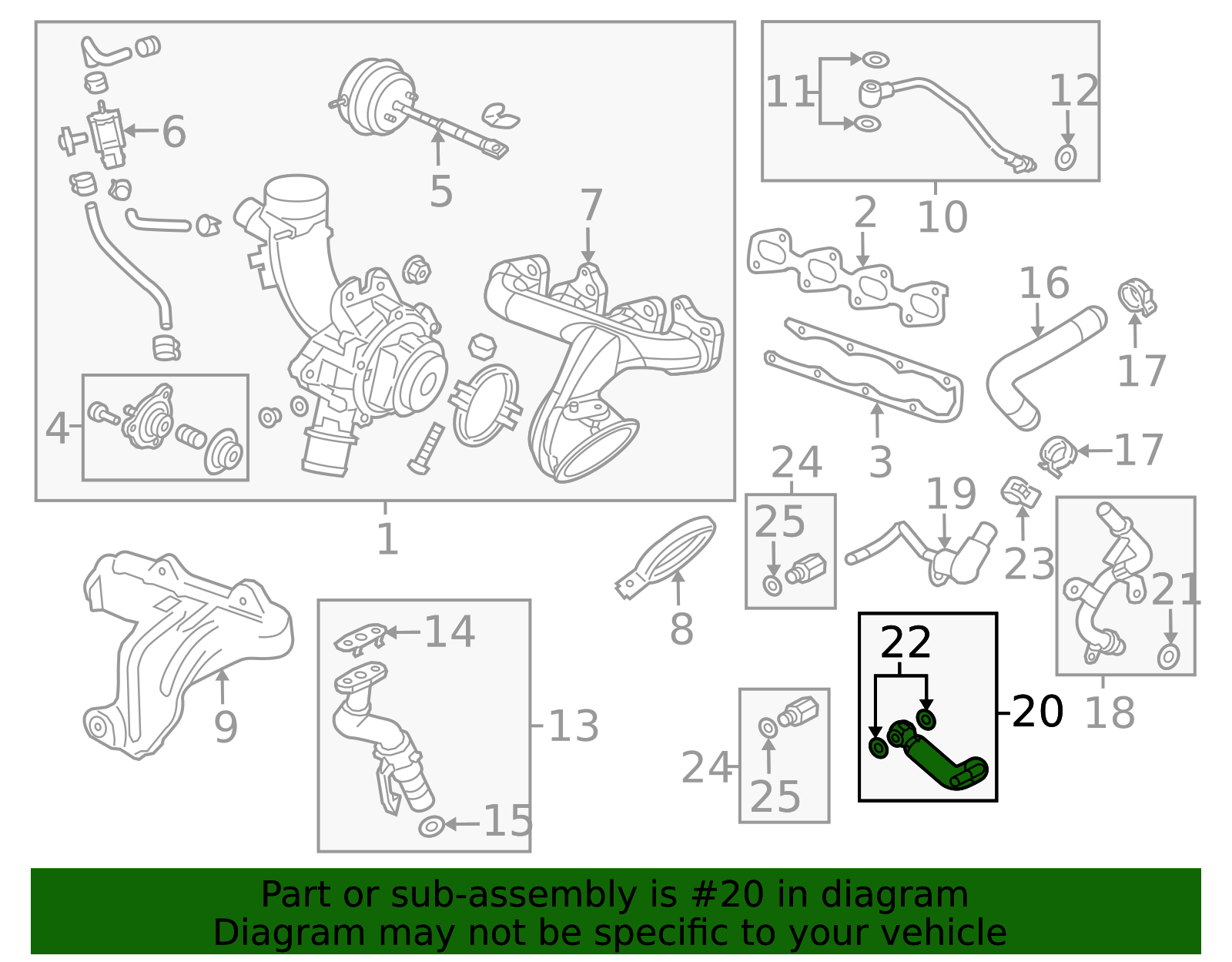 2011-2021 GM Turbocharger Coolant Feed Pipe 28290067 | OEM Parts Online