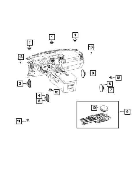 Radio, Antenna, Speakers, DVD, and Video systems for 2021 Ram 3500 #2