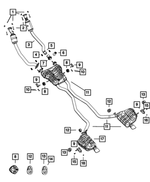 68414798AA - Exhaust: Exhaust Pipe And Converter, Left for Mopar Image