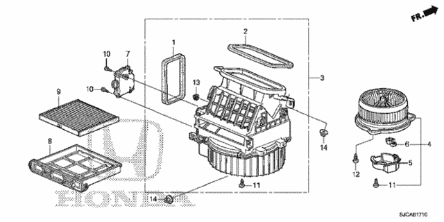 Heater Blower for 2014 Honda Ridgeline #0
