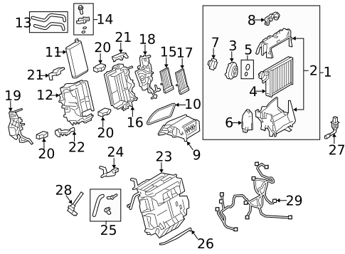 Evaporator Components for 2013 Audi allroad #0