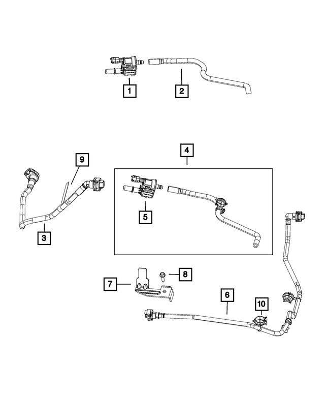 68302031AA - Emission Controls: Tube Clip for Mopar Image