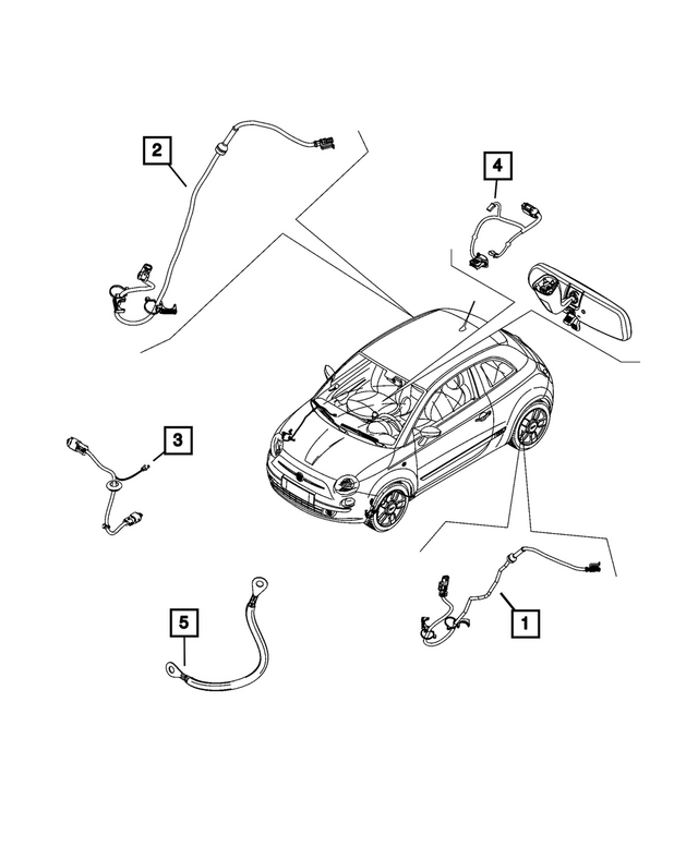 68655126AA - : Mirror Jumper Wiring for Mopar Image