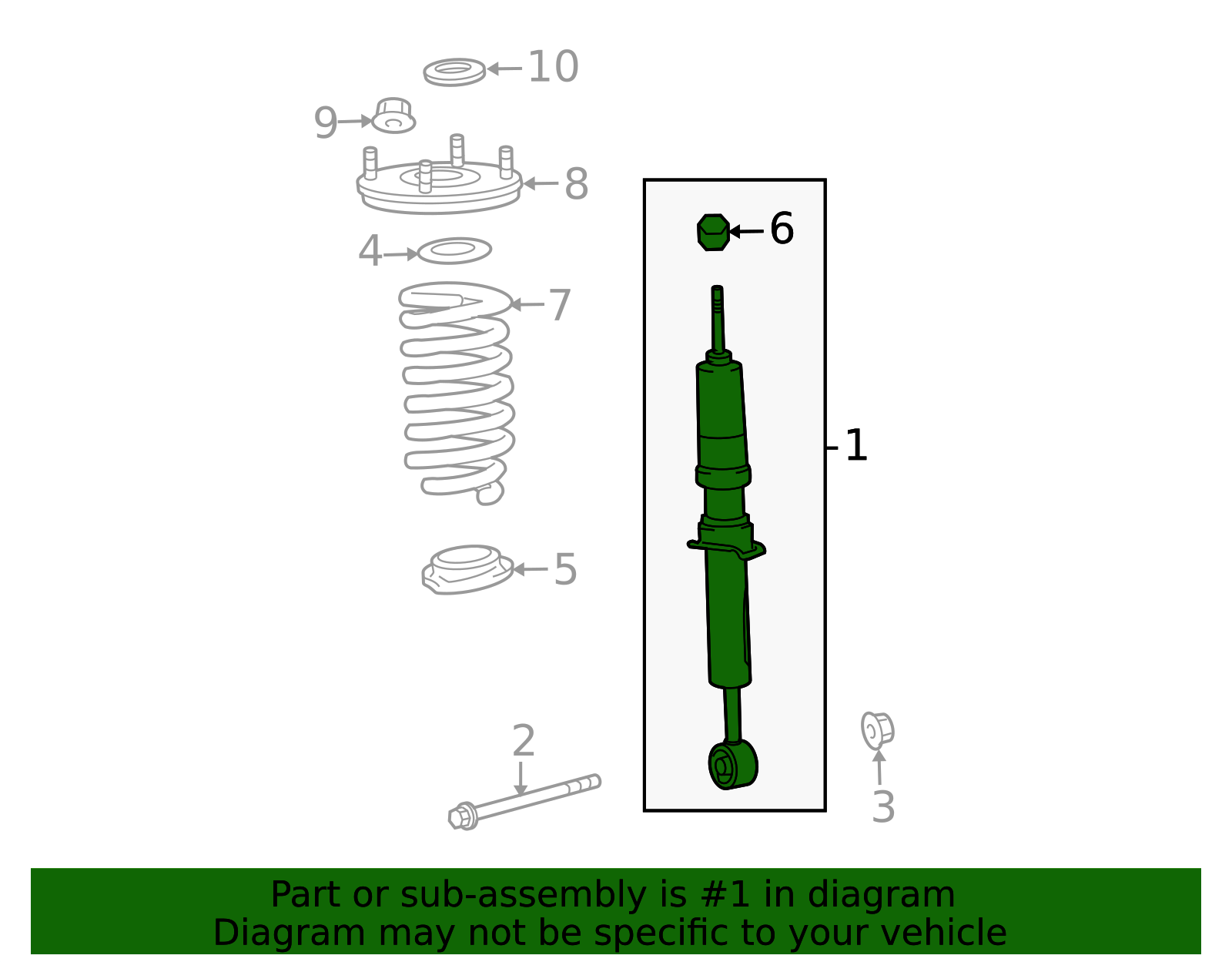 Backside Summit Design.　2second2plate2 Genuine Official Toyota Suspension Shock Absorber part# 48510