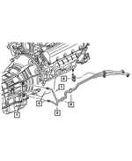 52029210AD - : Oil Cooler Tube And Hose, Return for Dodge: Dakota Image