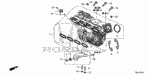 171165BAA00 - Engine: PLATE, THROTTLE FLANGE for Honda Image