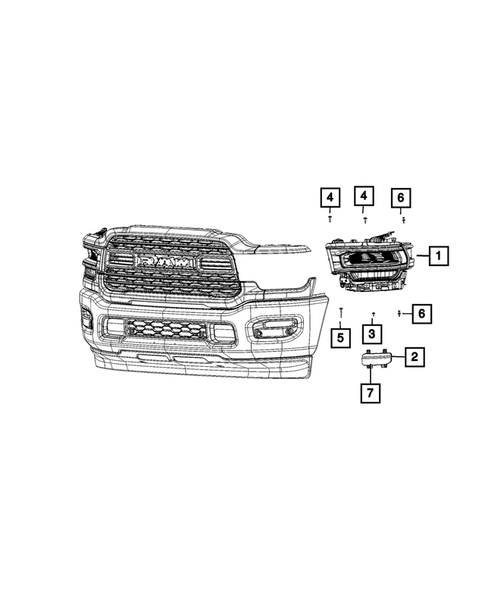Lamps, Interior and Exterior for 2019 Ram 3500 #17