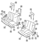 68050822AA - Interior Trim: Seat Back Foam for Dodge: Ram 1500, Ram 2500, Ram 3500 | Ram: 1500, 1500 Classic, 2500, 3500 Image