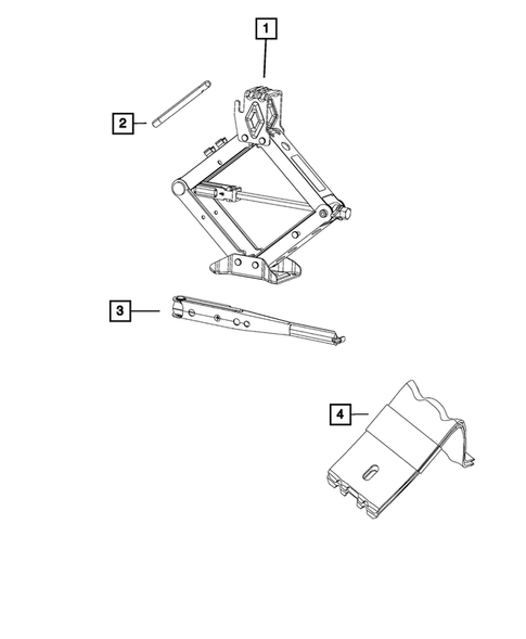 Jack Stowage for 2014 Jeep Cherokee #0