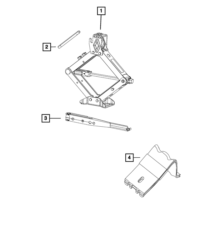 68223495AA - : Wheel Chock for Mopar Image