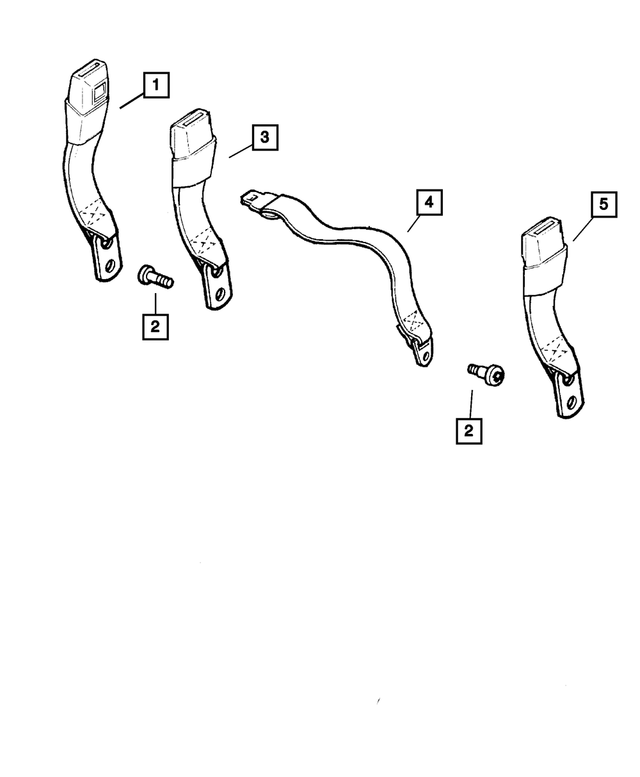 5GE47LAZAA - : Tip Half Lap Belt for Mopar Image