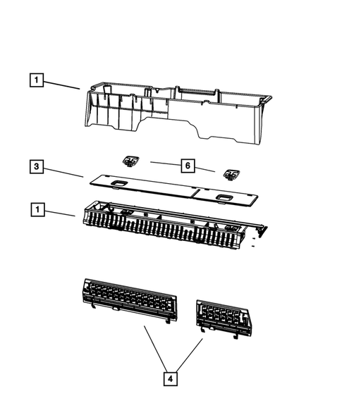 Rear Storage Compartment for 2009 Dodge Ram 3500 #0