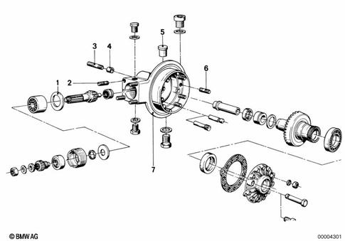 Gears with Bearings, Angle Gearbox Rear for 1984 BMW-Motorrad R 100 RS #0